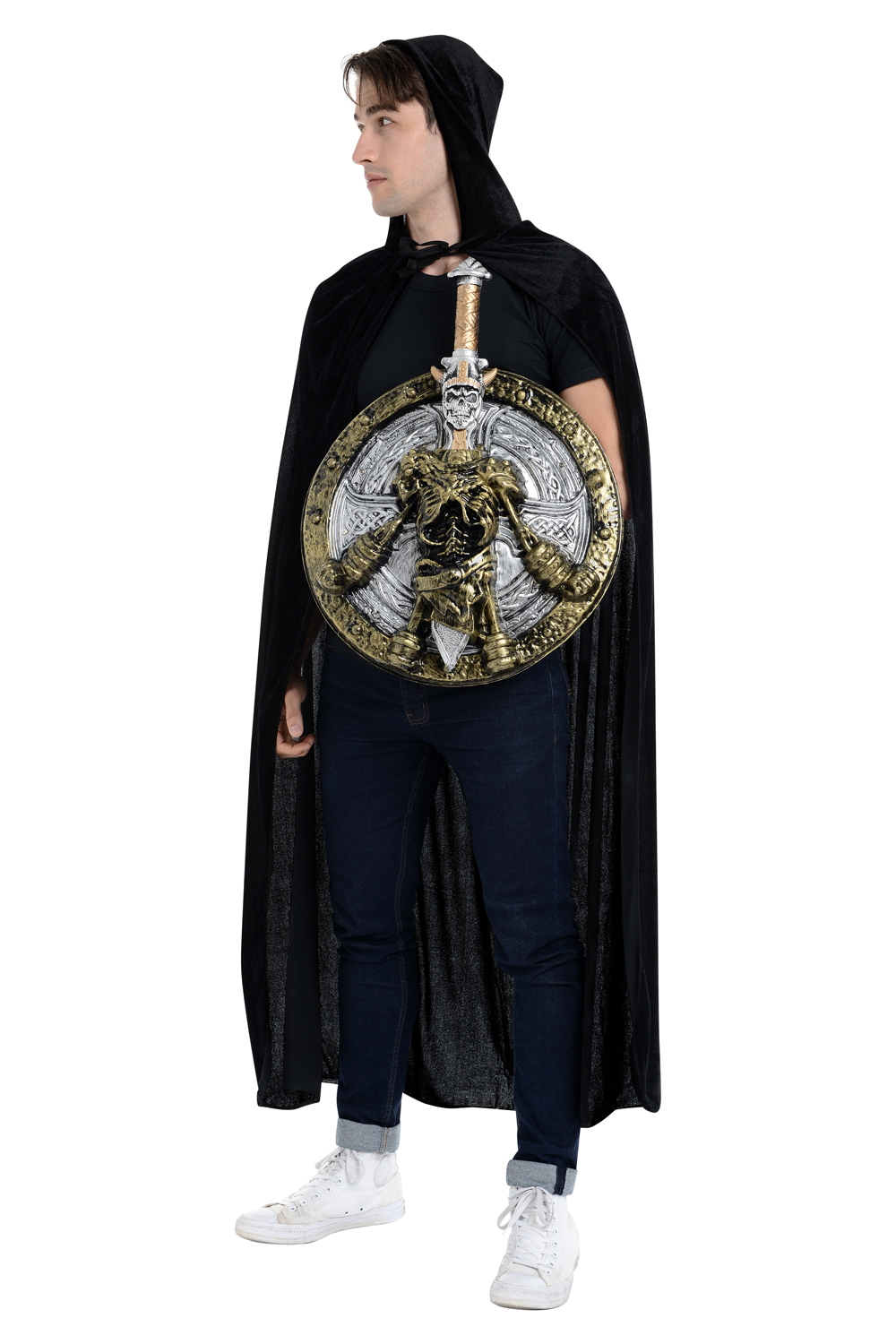 Zac's Alter Ego Fancy Dress Medieval Sword & Shield Kit - 3 Styles Available - Picture 9 of 12