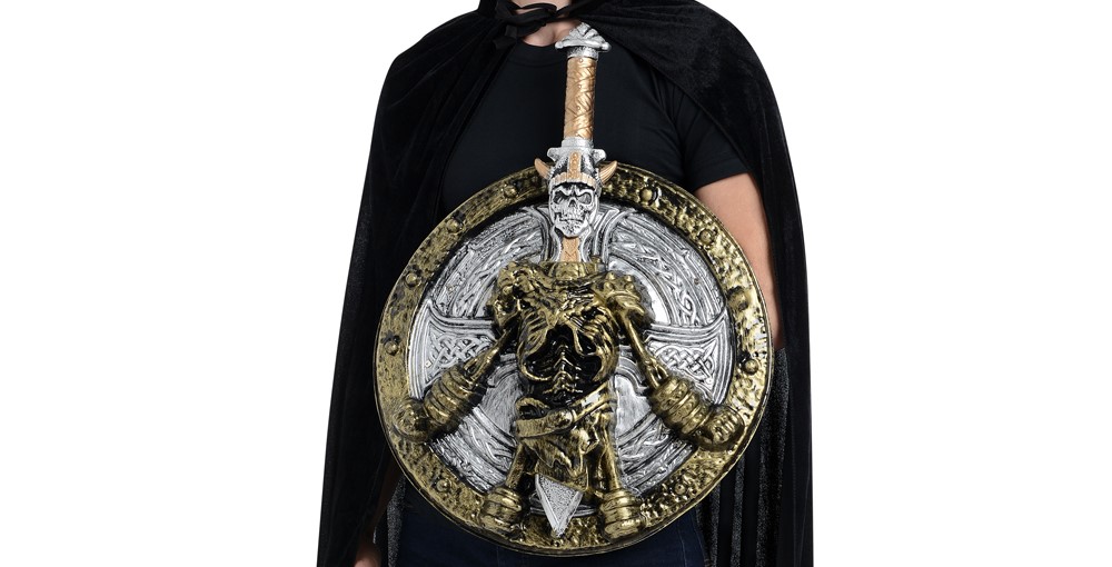 Zac's Alter Ego Fancy Dress Medieval Sword & Shield Kit - 3 Styles Available - Picture 11 of 12