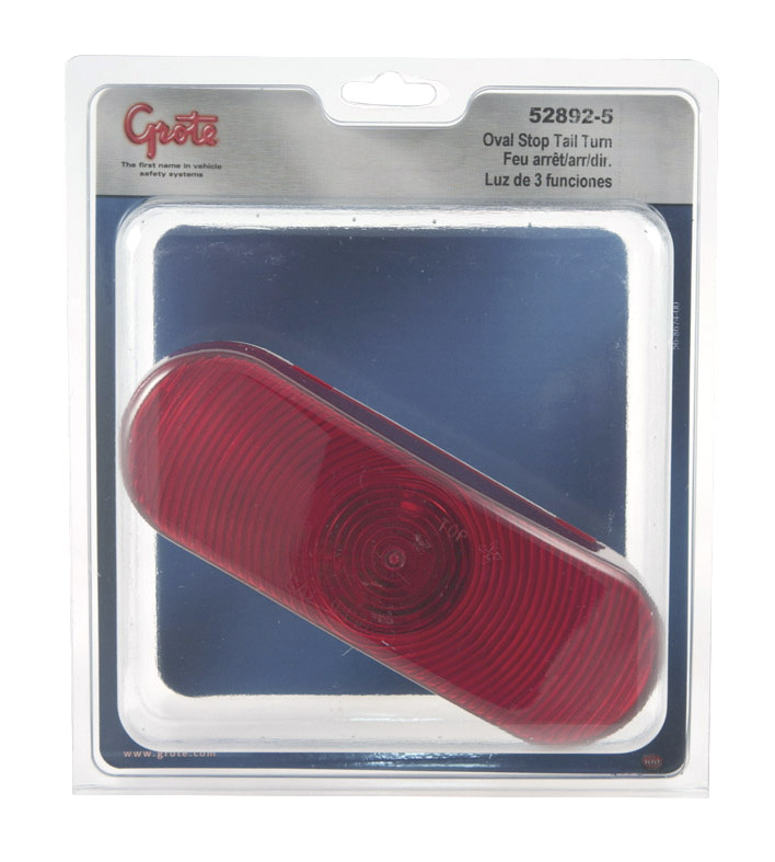 Built-in Reflector Grote 46713-5 Single-Bulb Oval Clearance Marker Light
