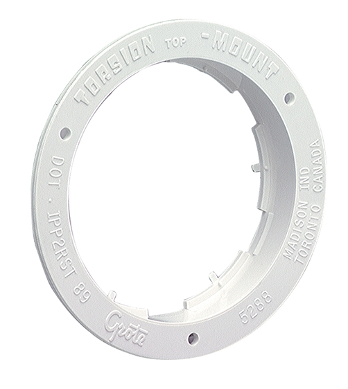 Grote 43222 Black Theft-Resistant Mounting Flange For 6/" Oval Lights