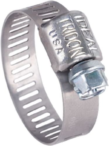 Stainless Steel Band Hose Clamps #10 10 Pcs 1 Box (1/2″ TO 1-1/16″) Made in USA