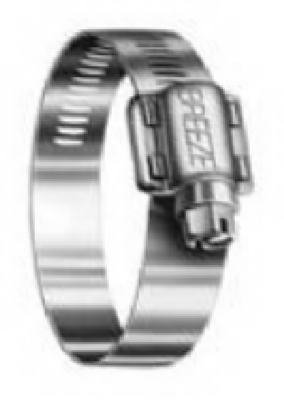 7//16 to 25//32 Diameter Range SAE 6 Miniature SS Hose Clamp 10EA