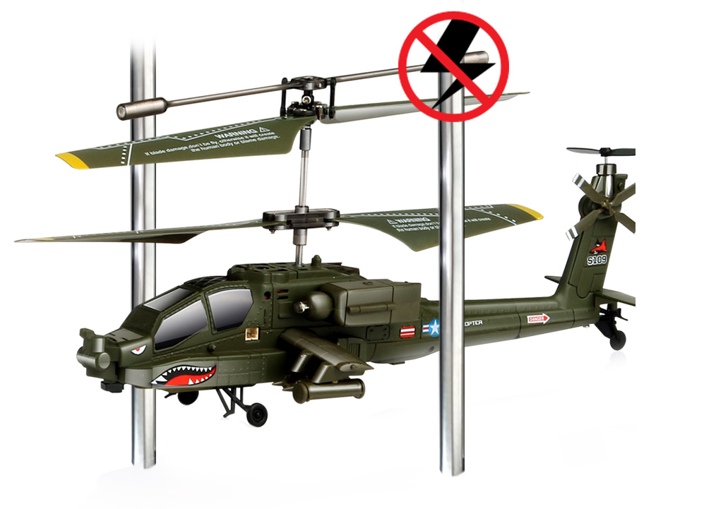 Syma S109G 3.5CH Remote Control Mini Military RC Helicopter with Gyro