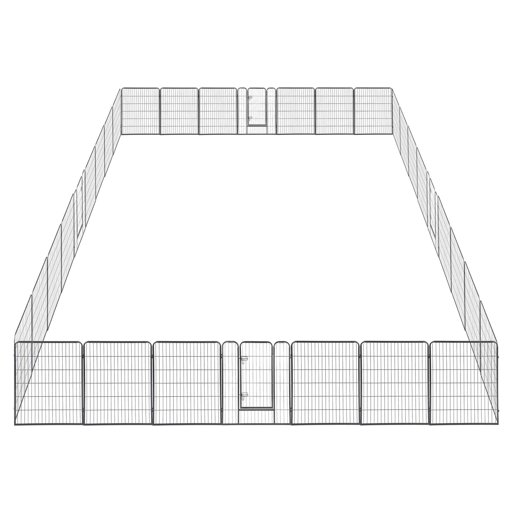 Folding Pet Playpen Dog Metal Outdoor Exercise Barrier Fence 40" 45" Tall Crate - Picture 7 of 40