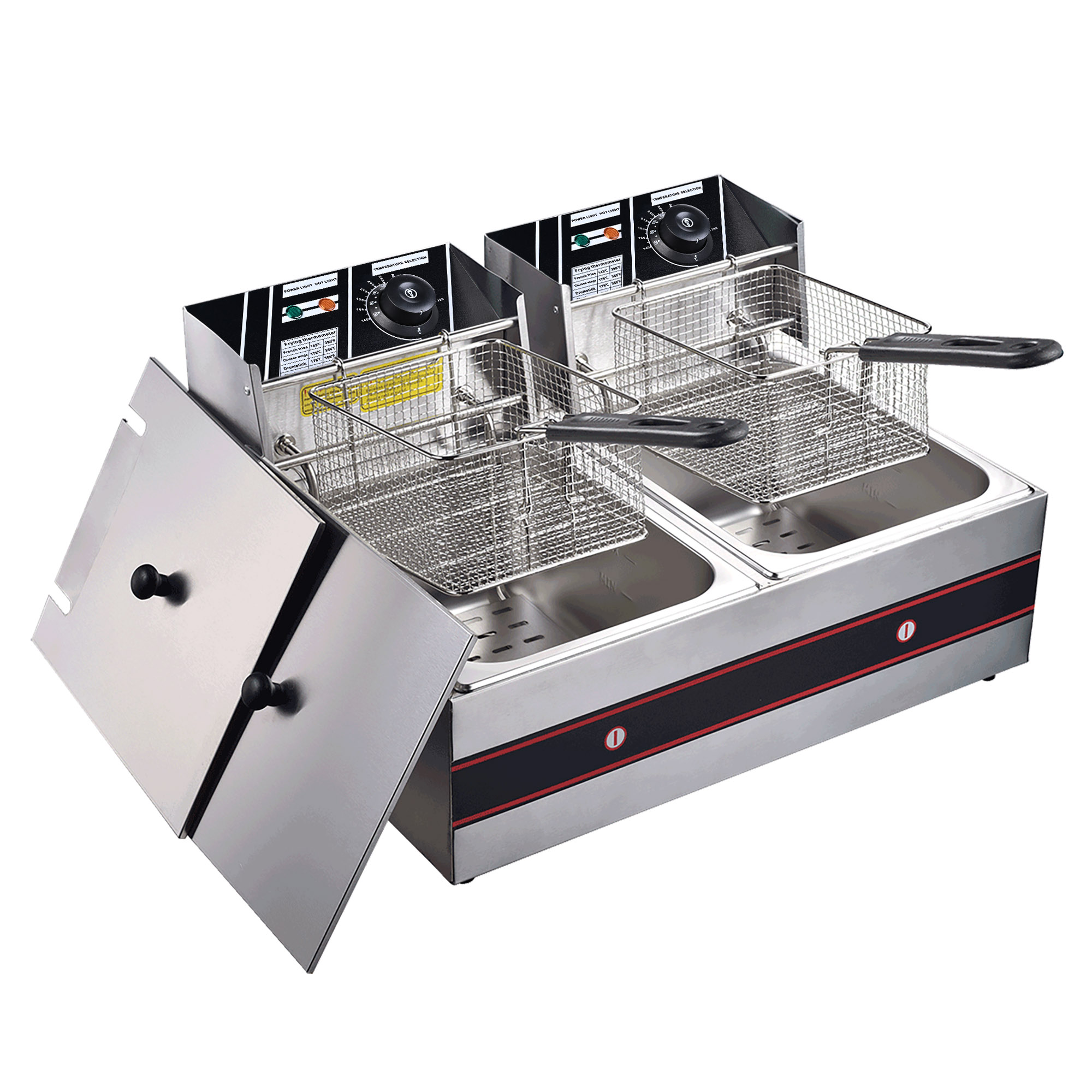 Electric Deep Fryer Commercial Restaurant Hotel 10L—24L Tank Fast Food