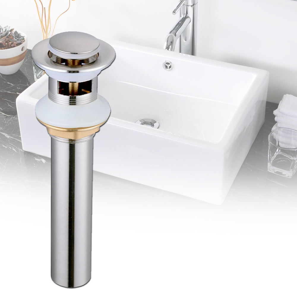 Bathroom Lavatory Vessel Sink Overflow 1 1 2 Pop Up Drain Stopper Brass Spa 637509427498 Ebay