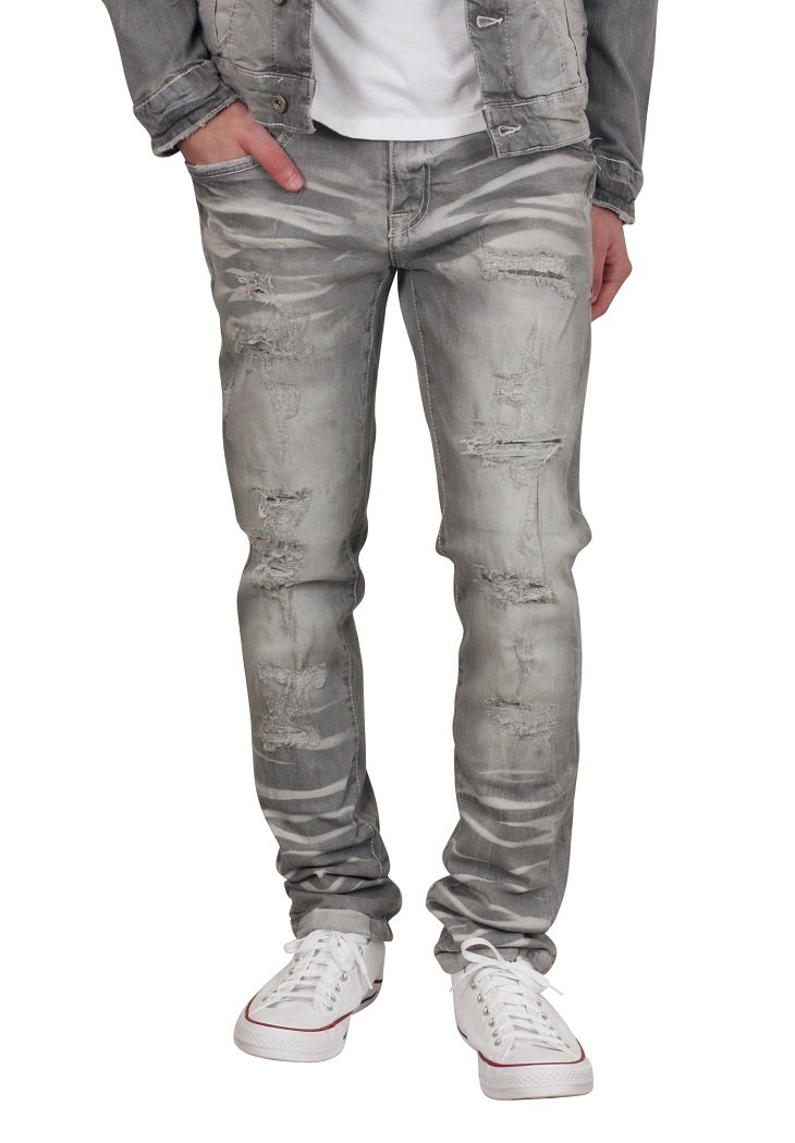 MERCER Slim Fit Rip and Tear Jeans | eBay