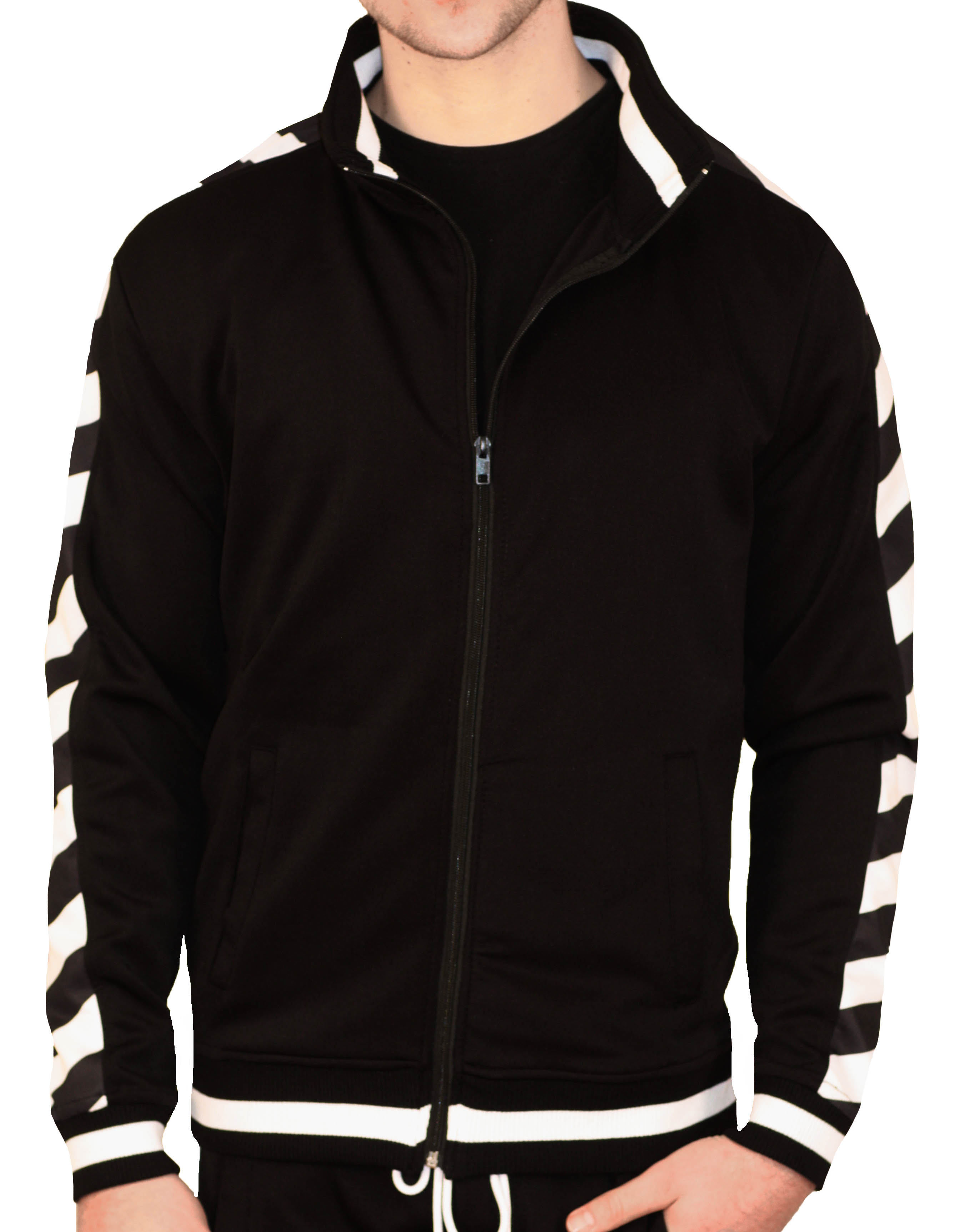 BLEECKER /& MERCER Rose Embroidered Track Jacket Red