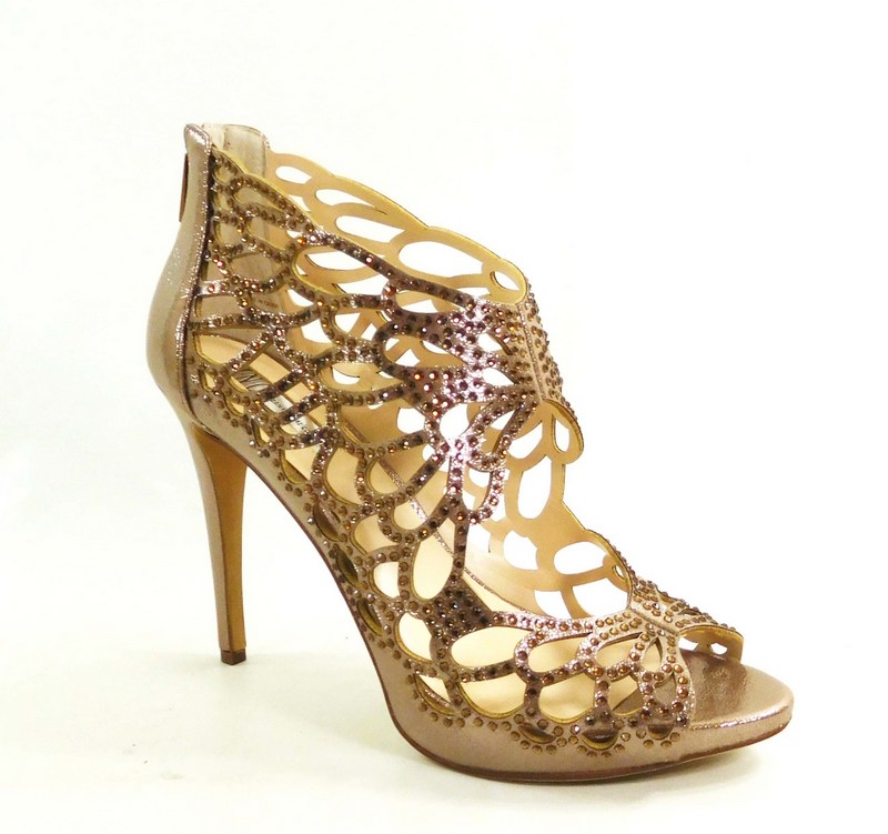 INC International Concepts Womens SARANE Fabric Open Toe LIGHT BRONZE Size 75 INC International Concepts Womens SARANE Fabric Open Toe LIGHT BRONZE Size 75