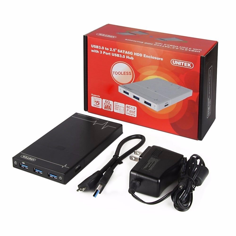 USB 3.0 External 2.5/" SATA SSD HDD Hard Disc Drive Enclosure Case Multi-Color
