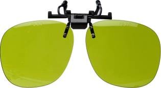 Gafas abatibles de plástico ligero con clip - lentes soldadores verdes. - Imagen 3 de 9
