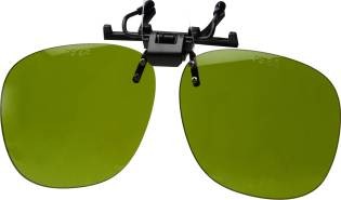 Gafas abatibles de plástico ligero con clip - lentes soldadores verdes. - Imagen 4 de 9