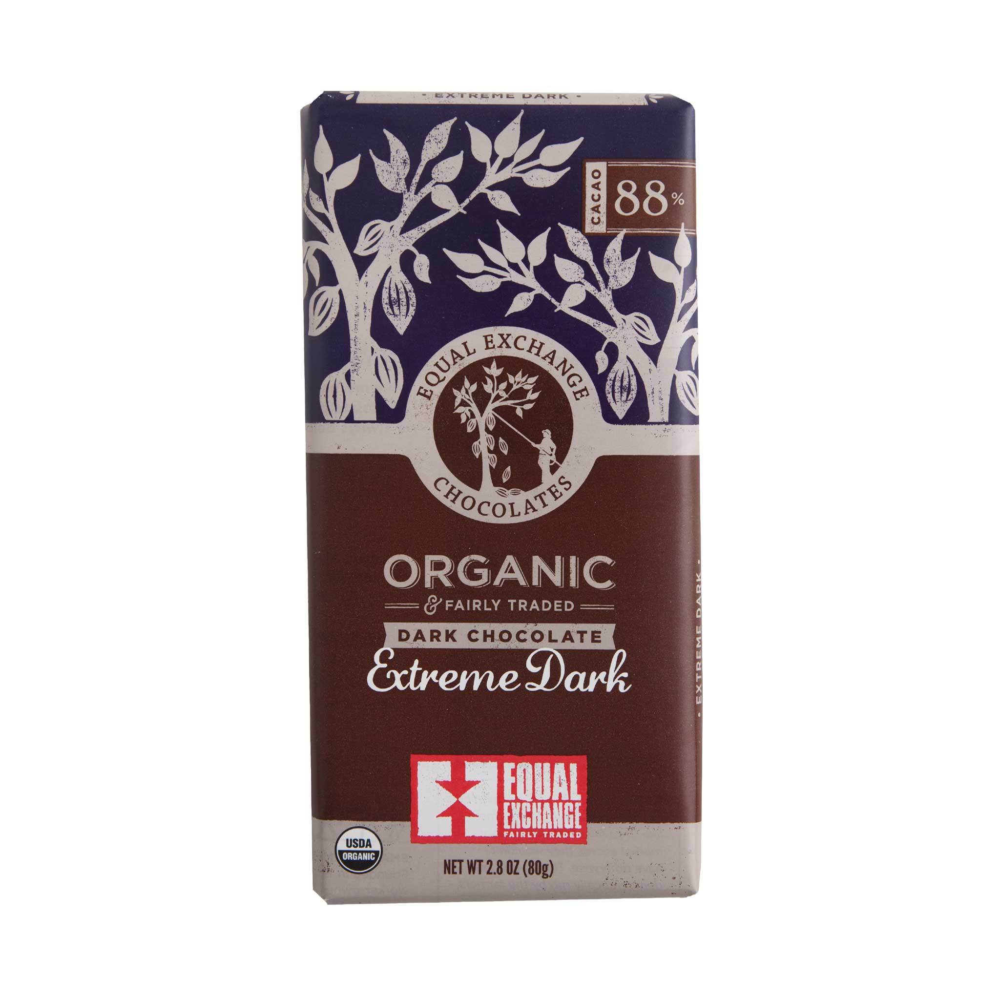 Equal exchange chocolates, Organic fairly traded Dark chocolate Extreme Dark (745998990215)