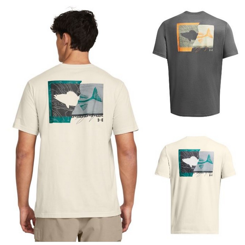 Under Armour 1382908 Men's UA Walleye Tee Graphic Logo Short