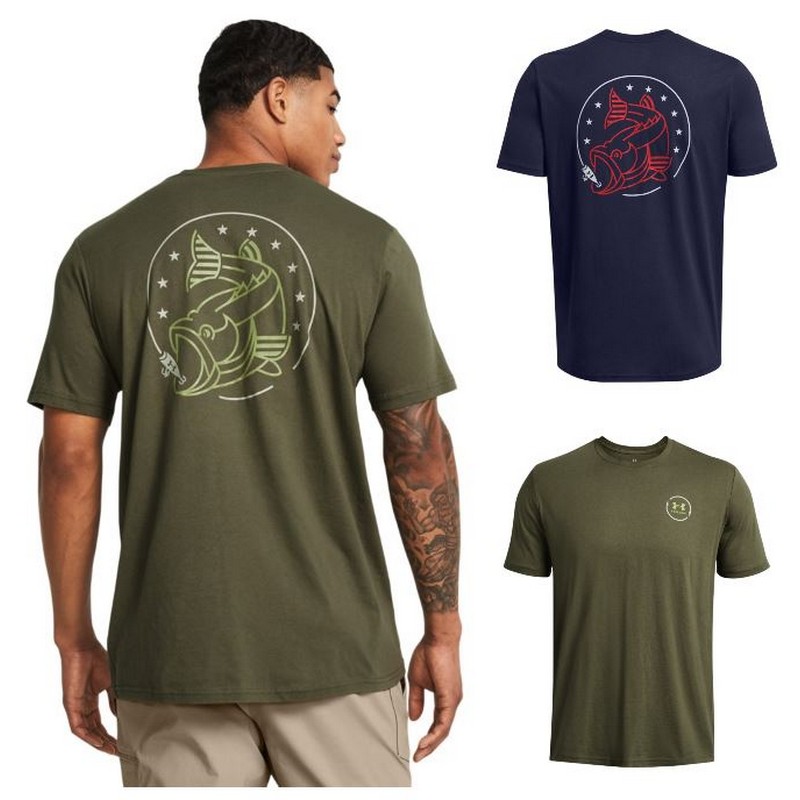 Under Armour 1383003 Men's UA Freedom Bass Tee Graphic Short