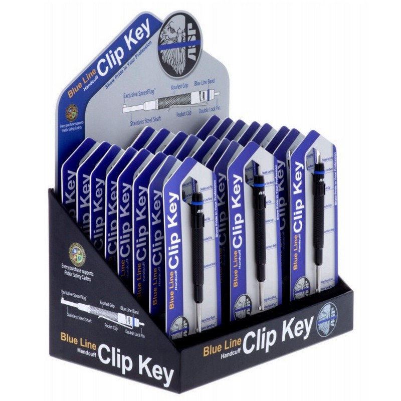 ASP 81925 Universal Thin Blue Line Police Handcuff Key