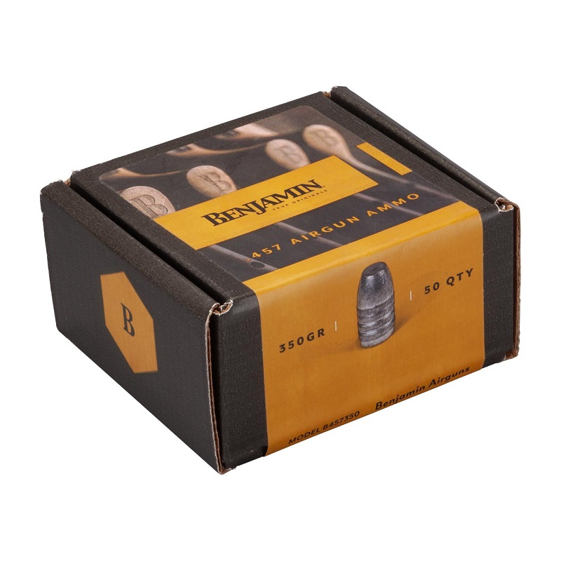 Benjamin B457350 .457-Caliber 350-Grain Hunting Flat Point Pellets 50-Count-img-0