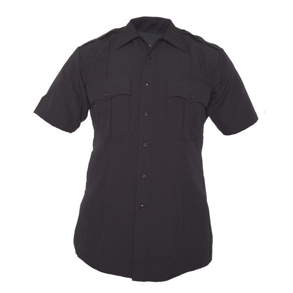 Elbeco Men's TexTrop2 Zippered Short Sleeve Polyester Shirt