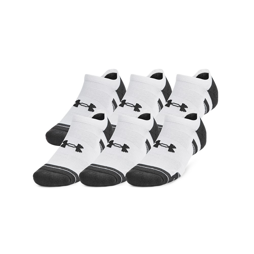 Under Armour 1386243 Unisex UA Performance Tech No Show Socks (6-Pack) - Picture 9 of 12