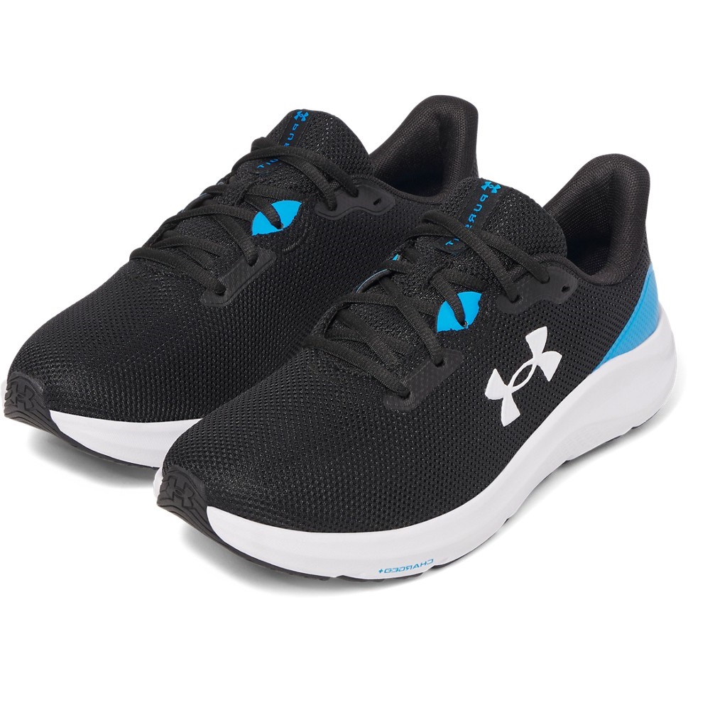 Under Armour 3028254 Men's UA Charged Pursuit 4 Shoes, Black/Blue