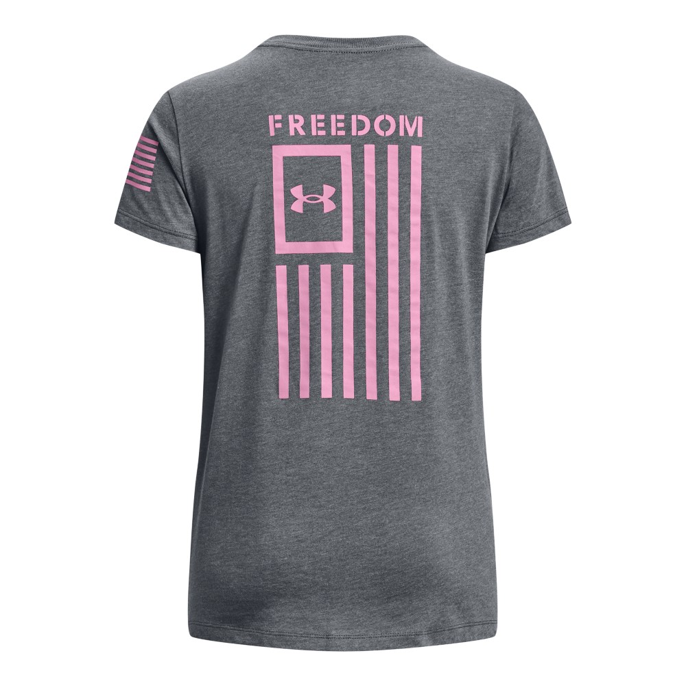 Under Armour 1370814 Women's UA Freedom Flag T-Shirt Short Sleeve Tee - Picture 15 of 20