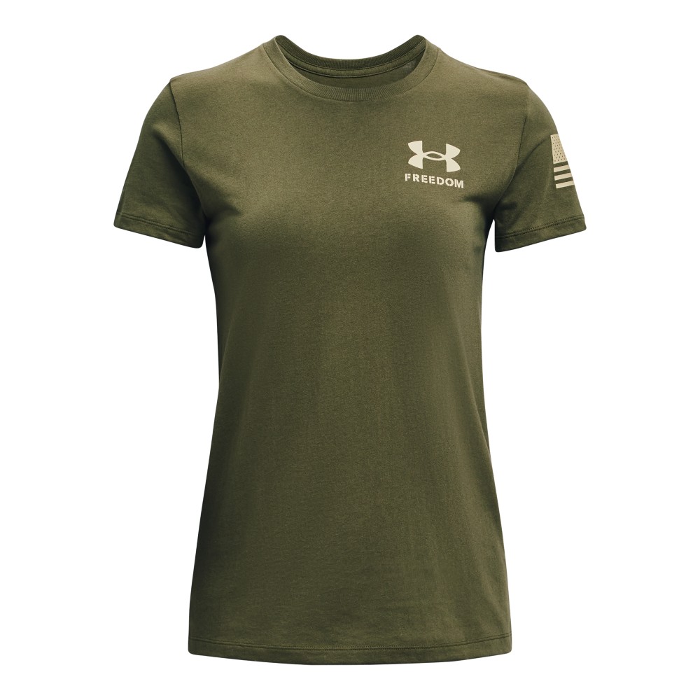 Under Armour 1370814 Women's UA Freedom Flag T-Shirt Short Sleeve Tee - Picture 12 of 20