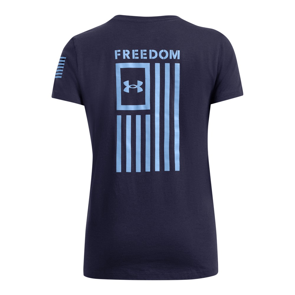 Under Armour 1370814 Women's UA Freedom Flag T-Shirt Short Sleeve Tee - Picture 13 of 20