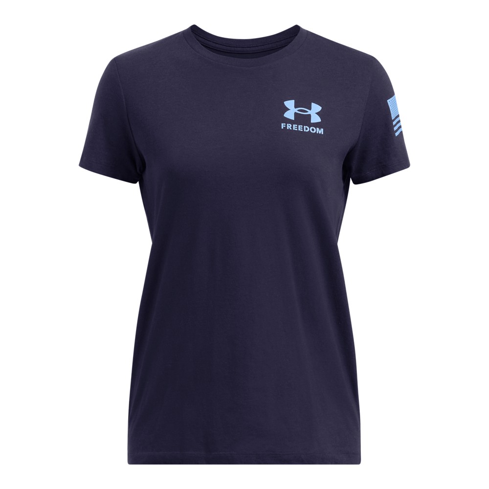 Under Armour 1370814 Women's UA Freedom Flag T-Shirt Short Sleeve Tee - Picture 14 of 20