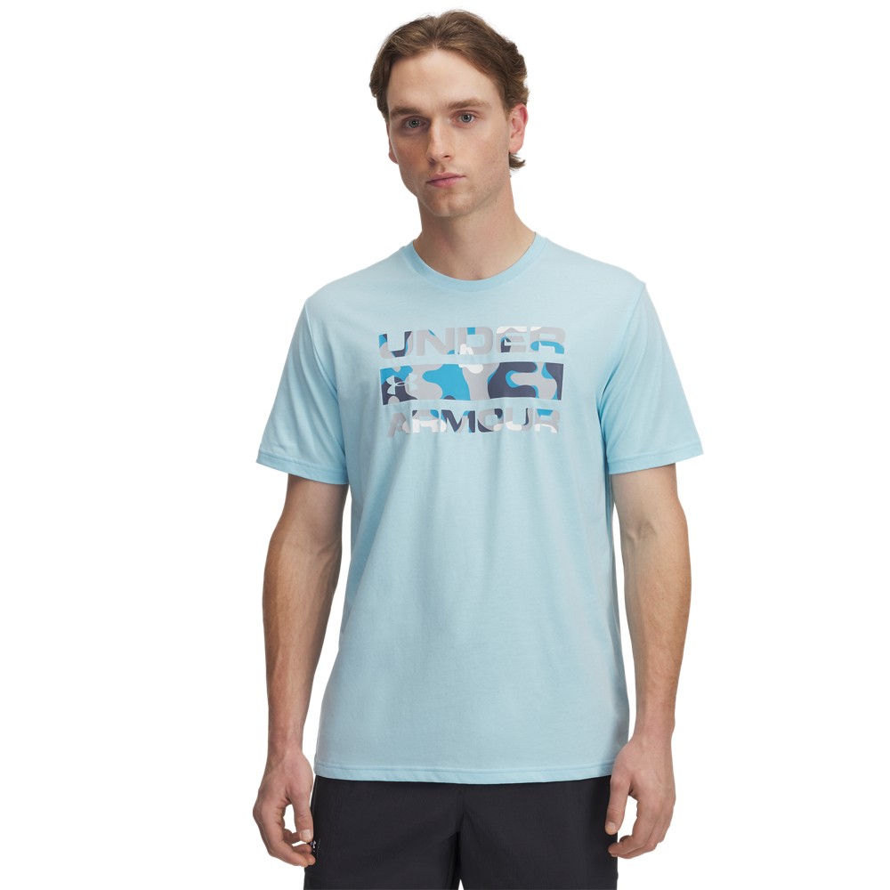 Under Armour 1361903 Men's UA Stacked Logo Fill Short Sleeve Graphic T-Shirt - Picture 20 of 21