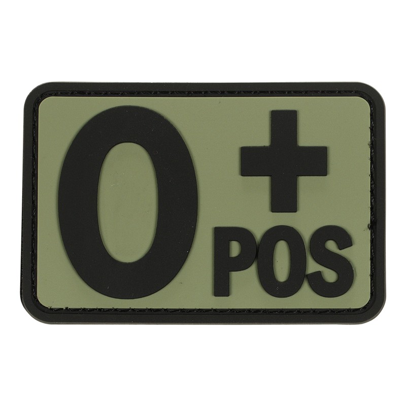 Voodoo Tactical 07-0995 Rubber "O Positive" Blood Type Patch