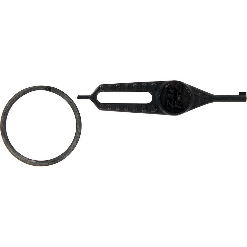 Zak Tool ZT25 Super Flat Grip Universal Handcuff Key w/ Key Ring