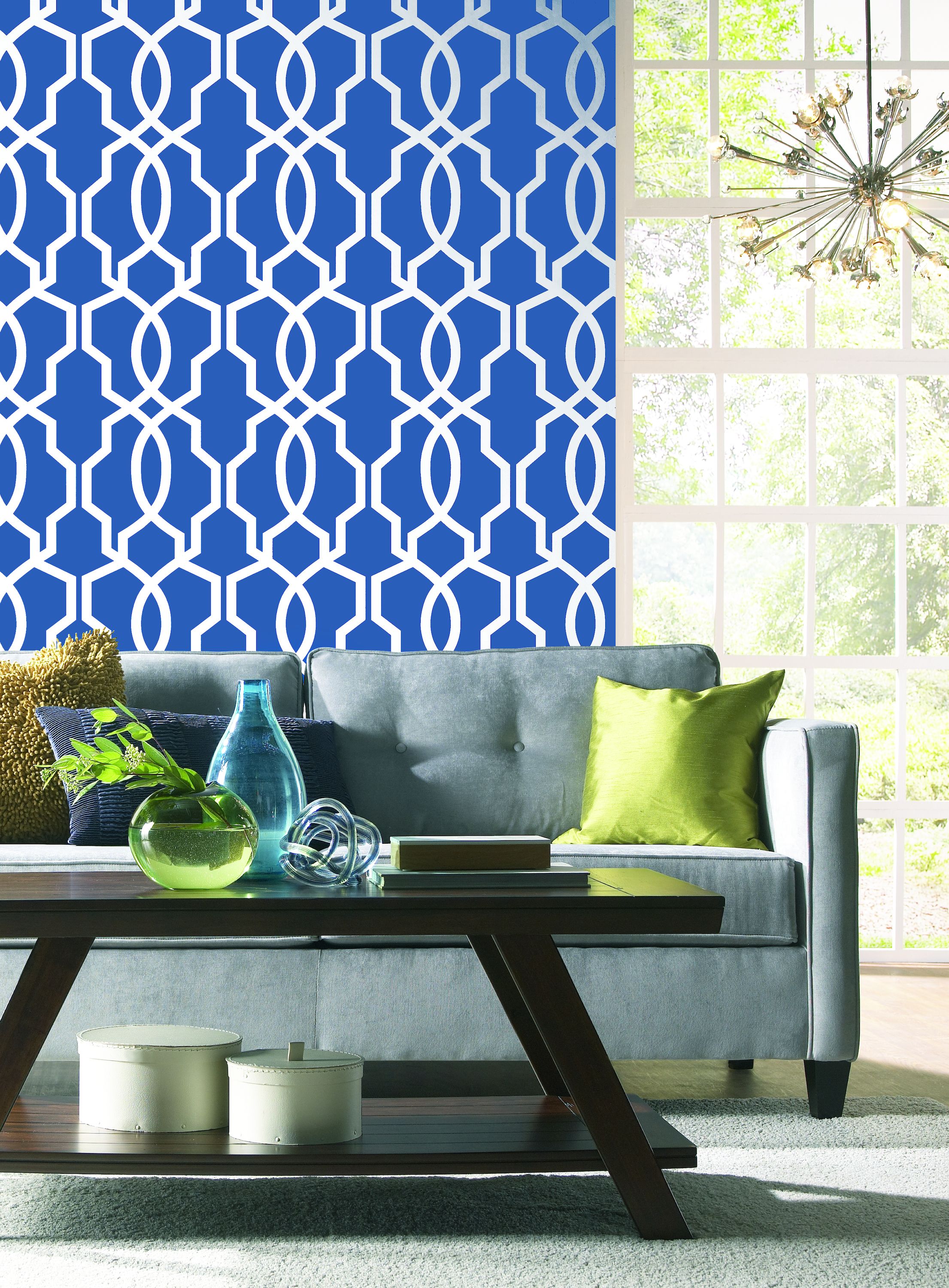 York Wallcoverings GE3668 Ashford Geometrics Hourglass Trellis