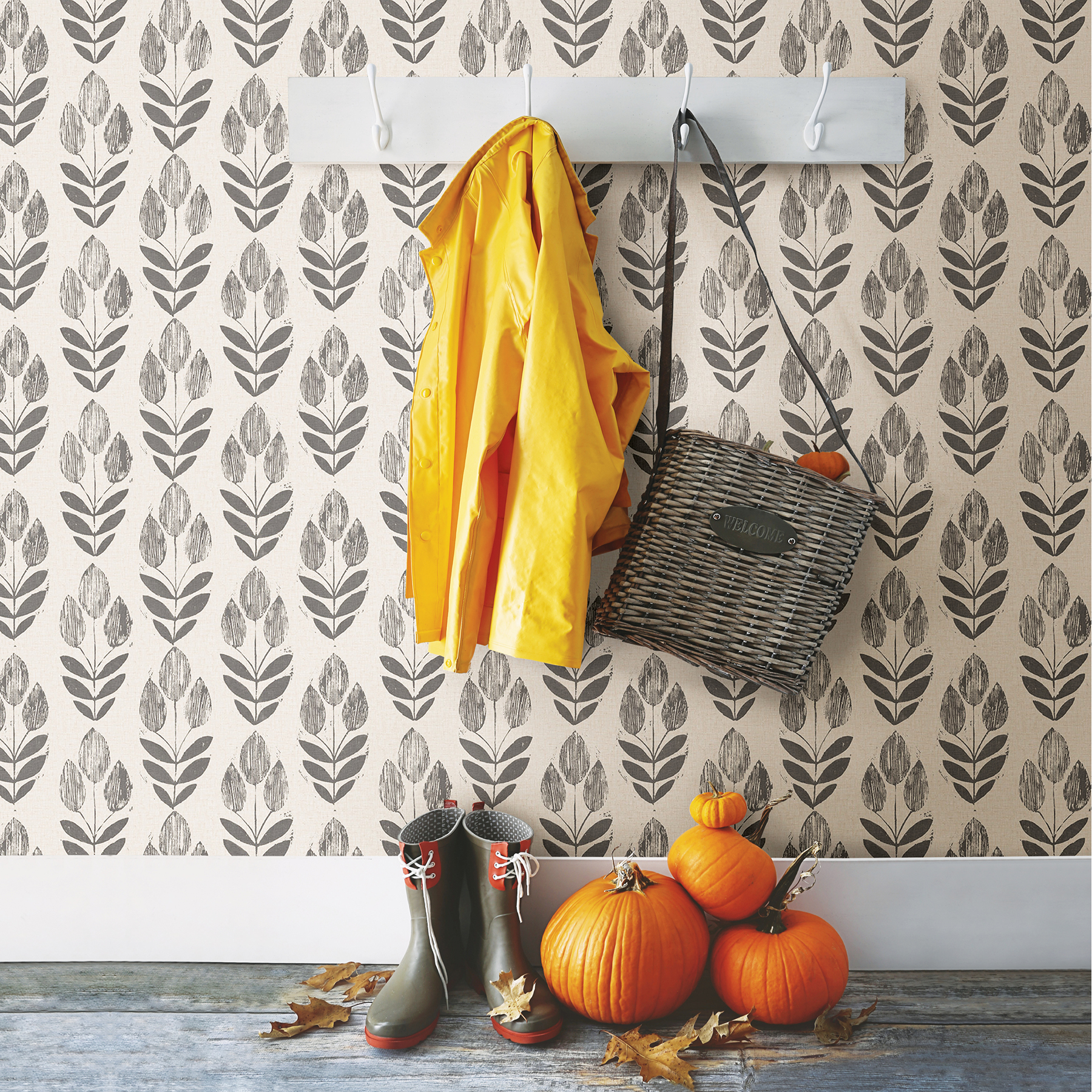 NuWallpaper by Brewster NU2459 Folk Tulip Peel & Stick Wallpaper eBay