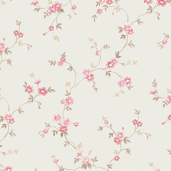 Bonjour Wallpaper Flower Print/ Vichy Dress – Ladida