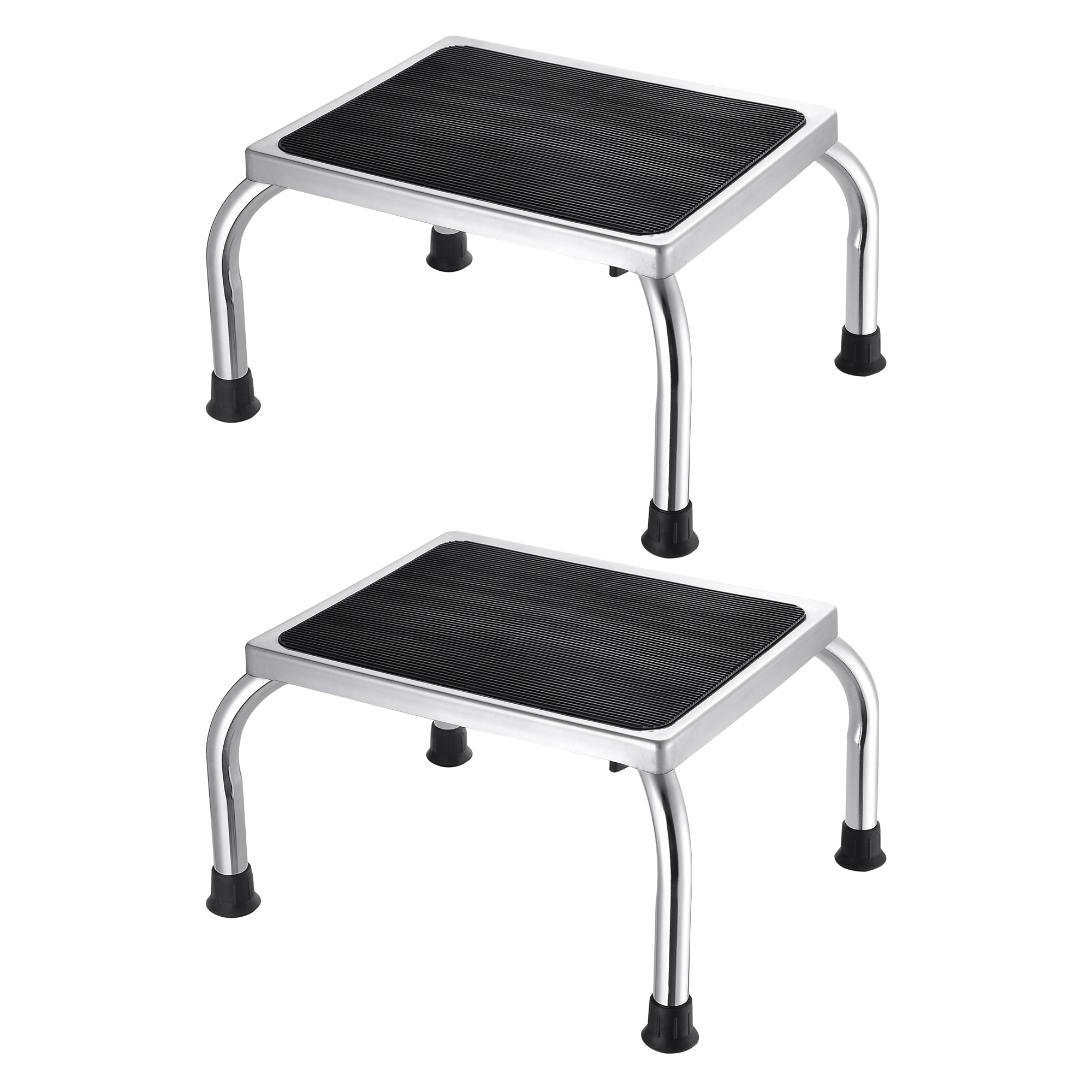 AplusBuy Medical Steel Step Stool AntiSlip Platform Footstool for Seniors Adults 2 Packs