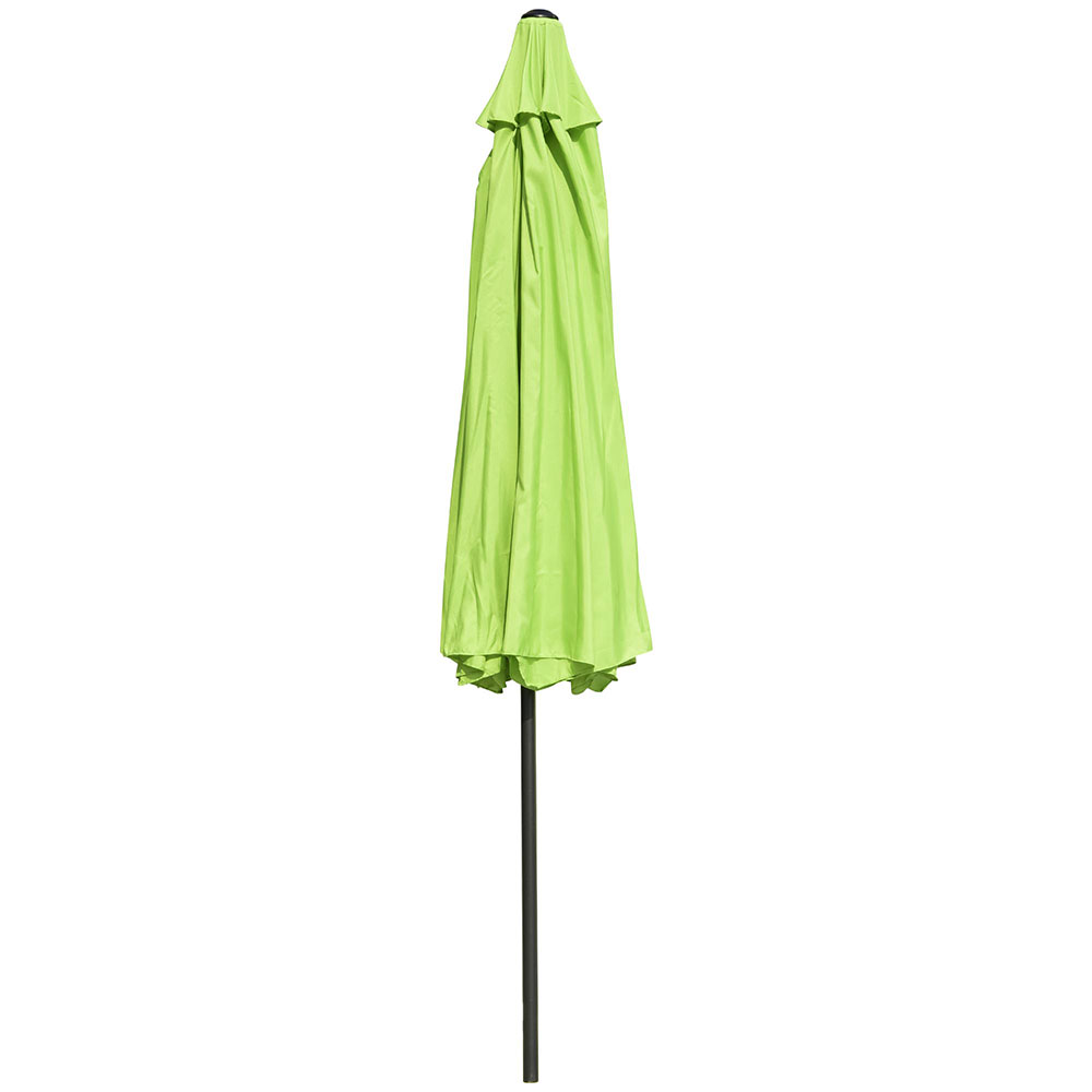 3m Round Parasol Sun Shade Outdoor Patio Garden Umbrella W Valance Apple Green Ebay