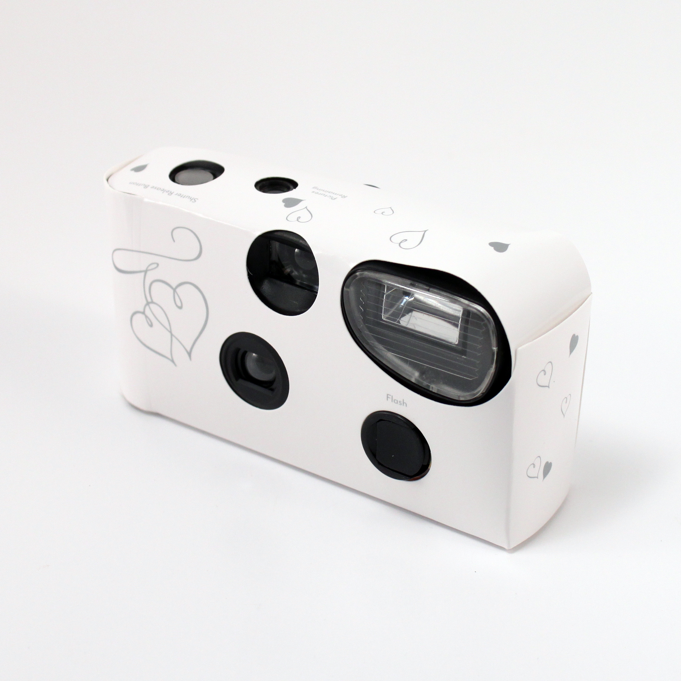 Disposable Cameras with Flash White and Silver Hearts Pack of 10 eBay