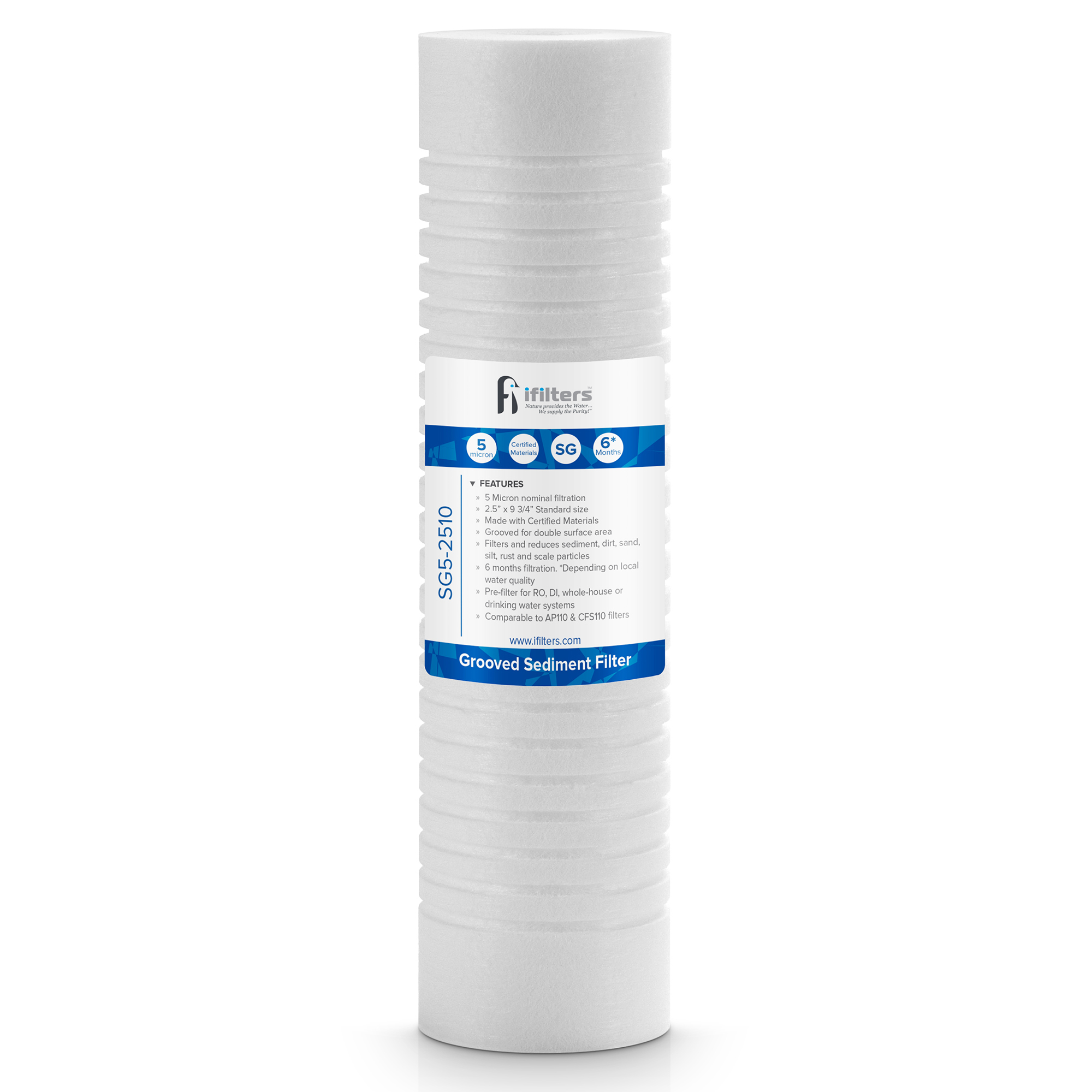 Cartuccia, Filtro in linea a sedimenti con codolo 3/8 - 2,5x10,5 per Cartuccia, Filtro in linea a sedimenti con codolo 3/8 - 2,5x10,5 per