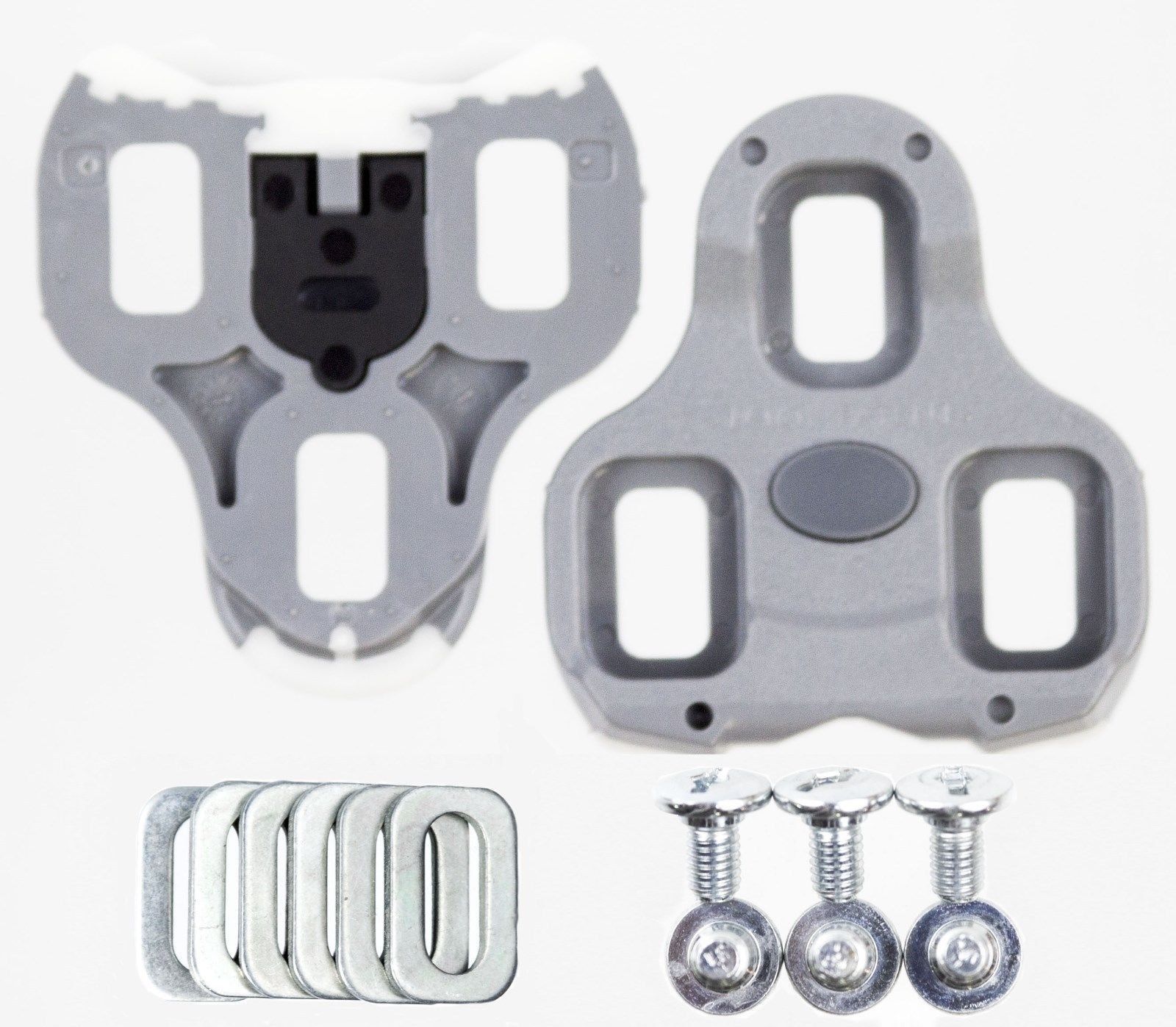 New 2017 Genuine LOOK KEO Bi-Material Cleat Set Grey 4.5 Degree Float hardware