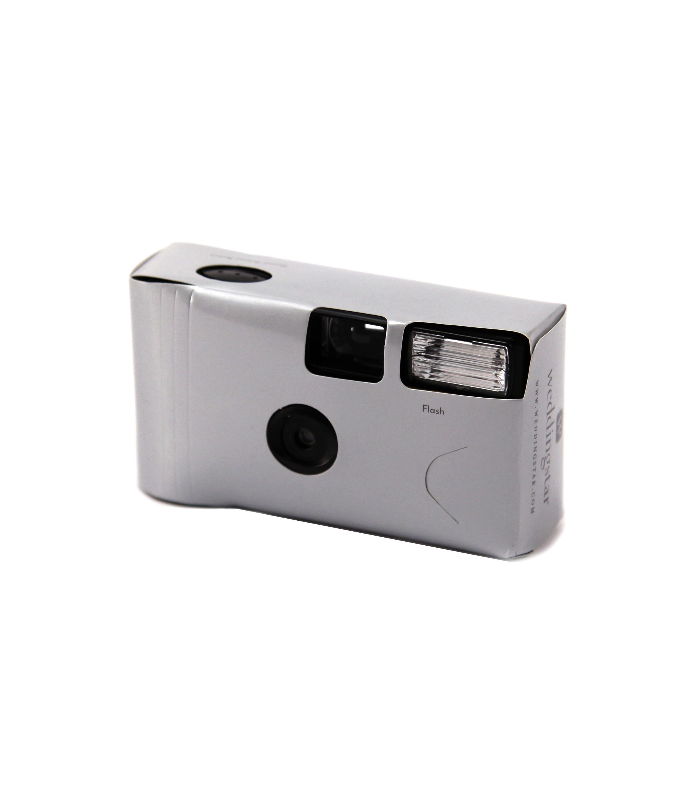 DISPOSABLE Camera with Flash Classic Silver Colour Pack of 10 Favours