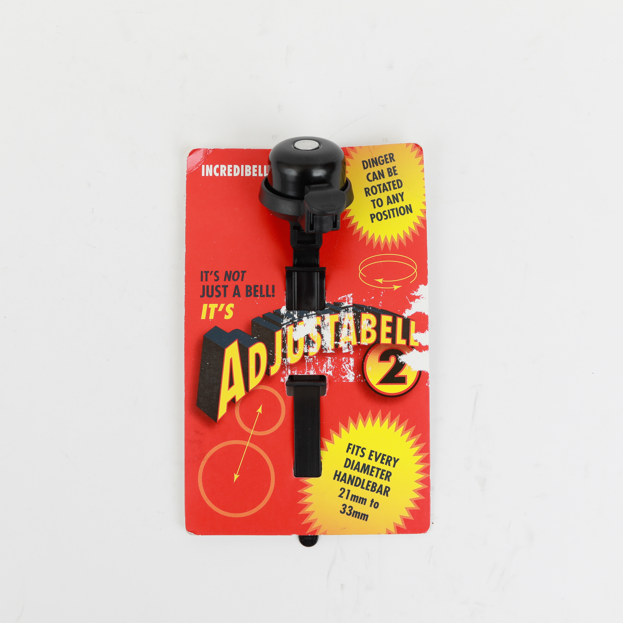 Incredibell Adjustabell 2 Bell Silver Bicycle Bike Bell 34mm Dome