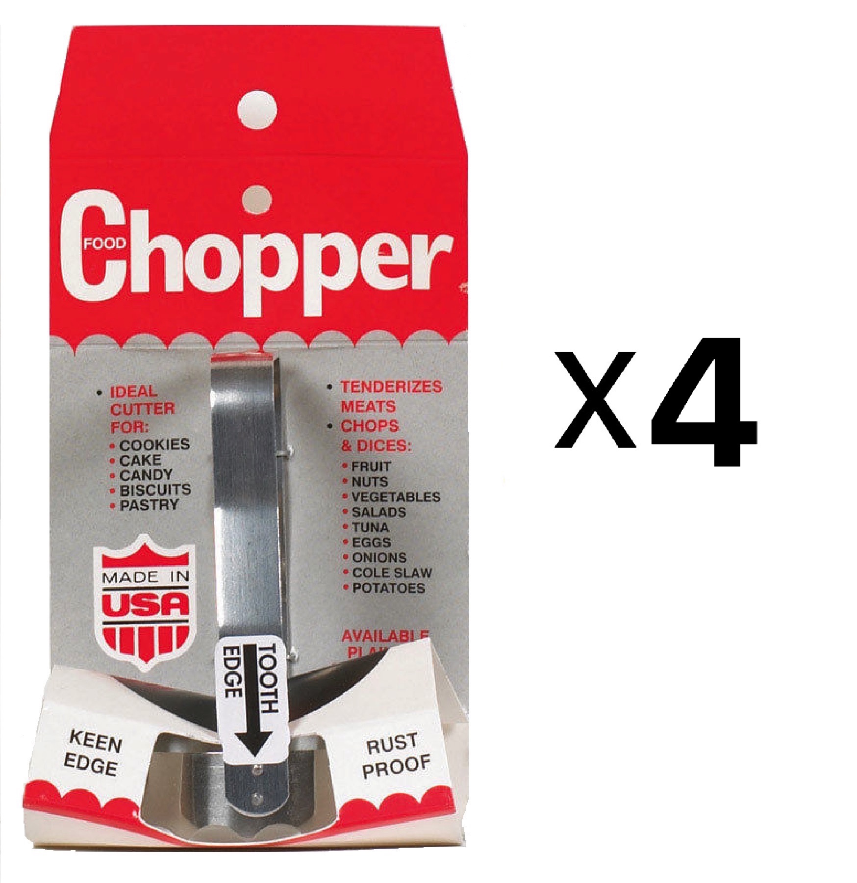 Kwik Kut Tooth Edge Chopper Stainless Steal Meat Tenderizer Hand Wash