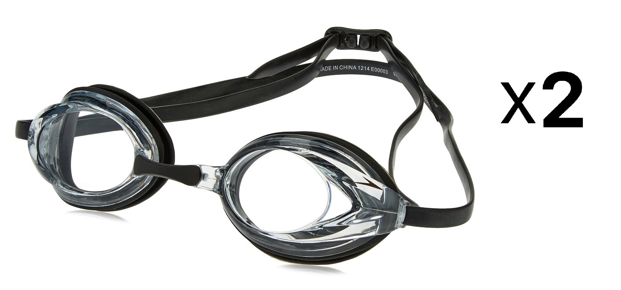 Speedo Vanquisher Optical Competitive Swim Goggle, Clear 1.50 (Pack of