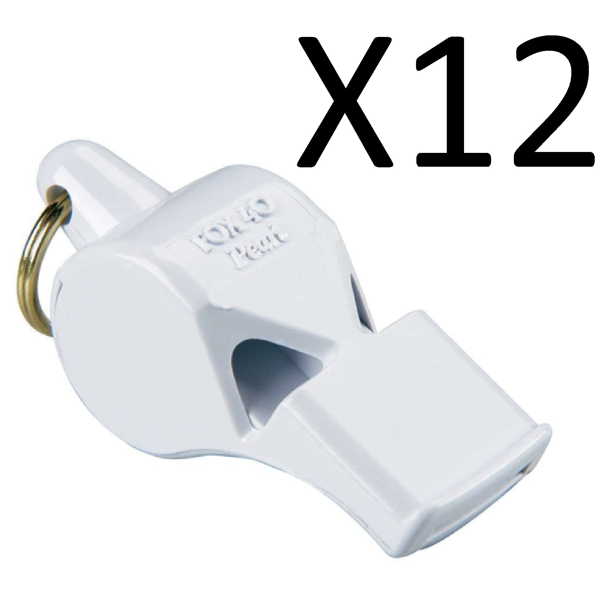 Red Fox 40 Pearl 2-Chamber Pealess Whistle 4-Pack