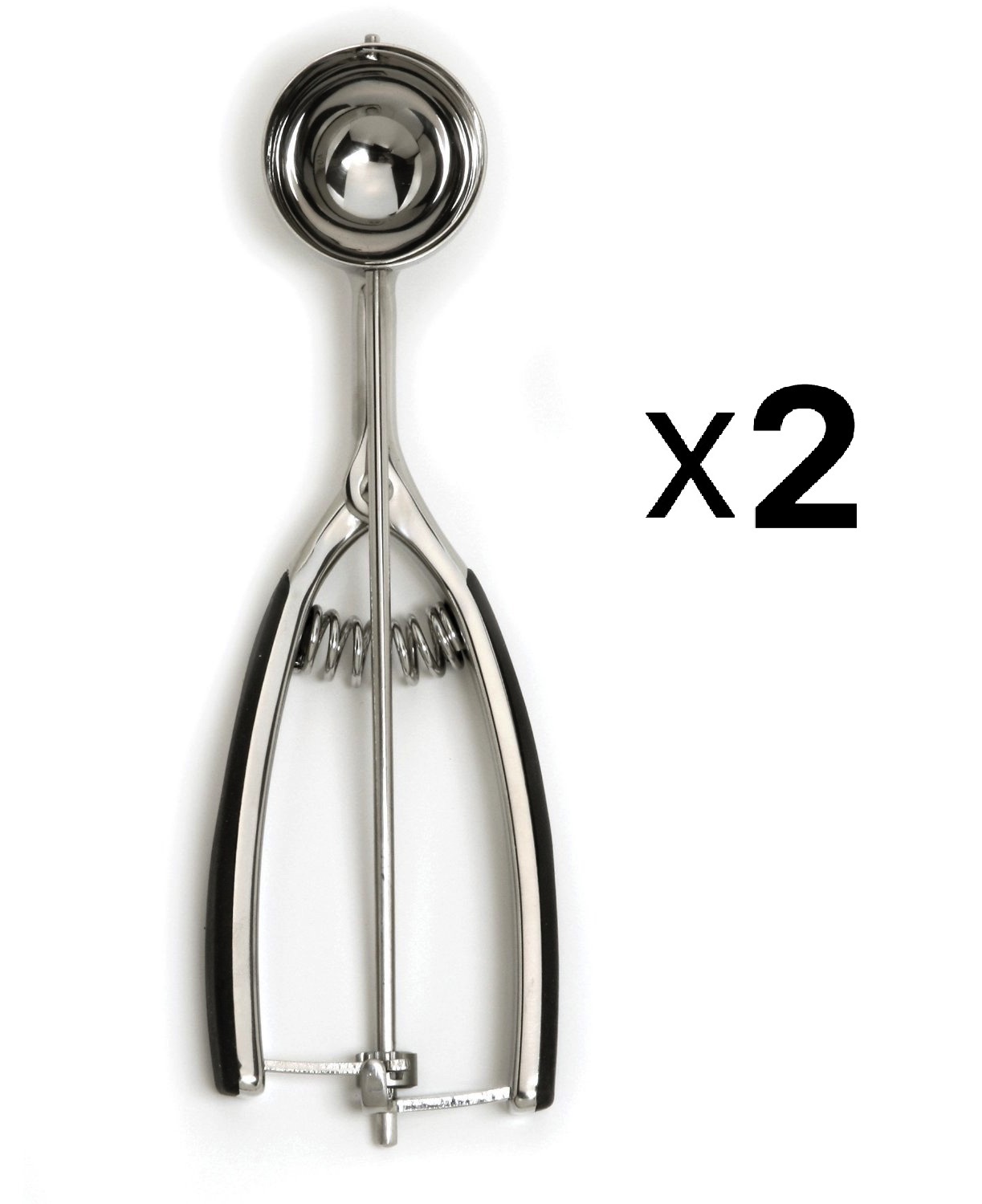 Norpro 1Tbsp Stainless Steel Ice Cream Scoop With Santoprene Handle 702