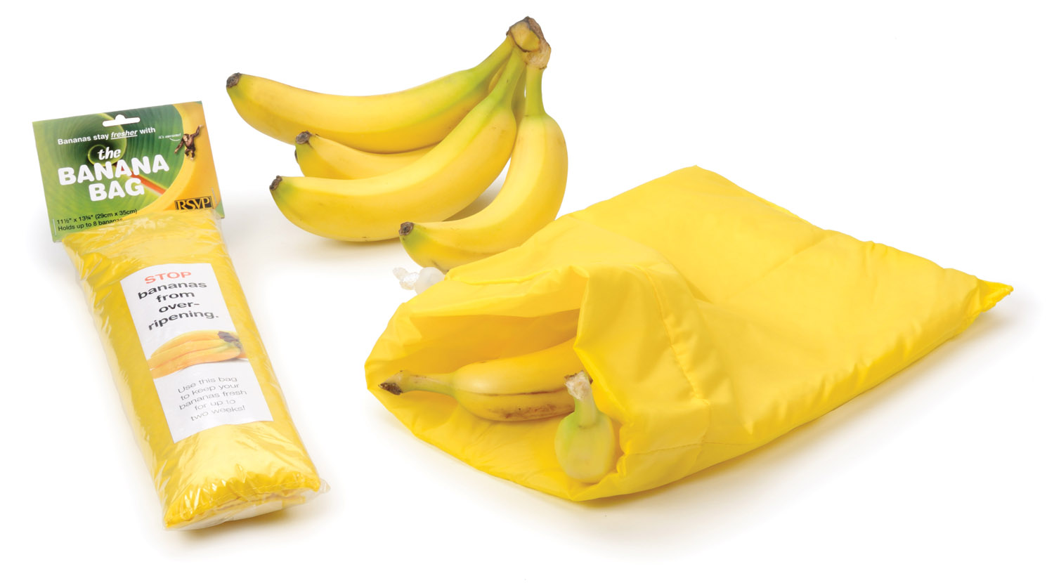 RSVP International The Banana Bag 11 ½ x 13 ¾ Inches Holds 8 Bananas