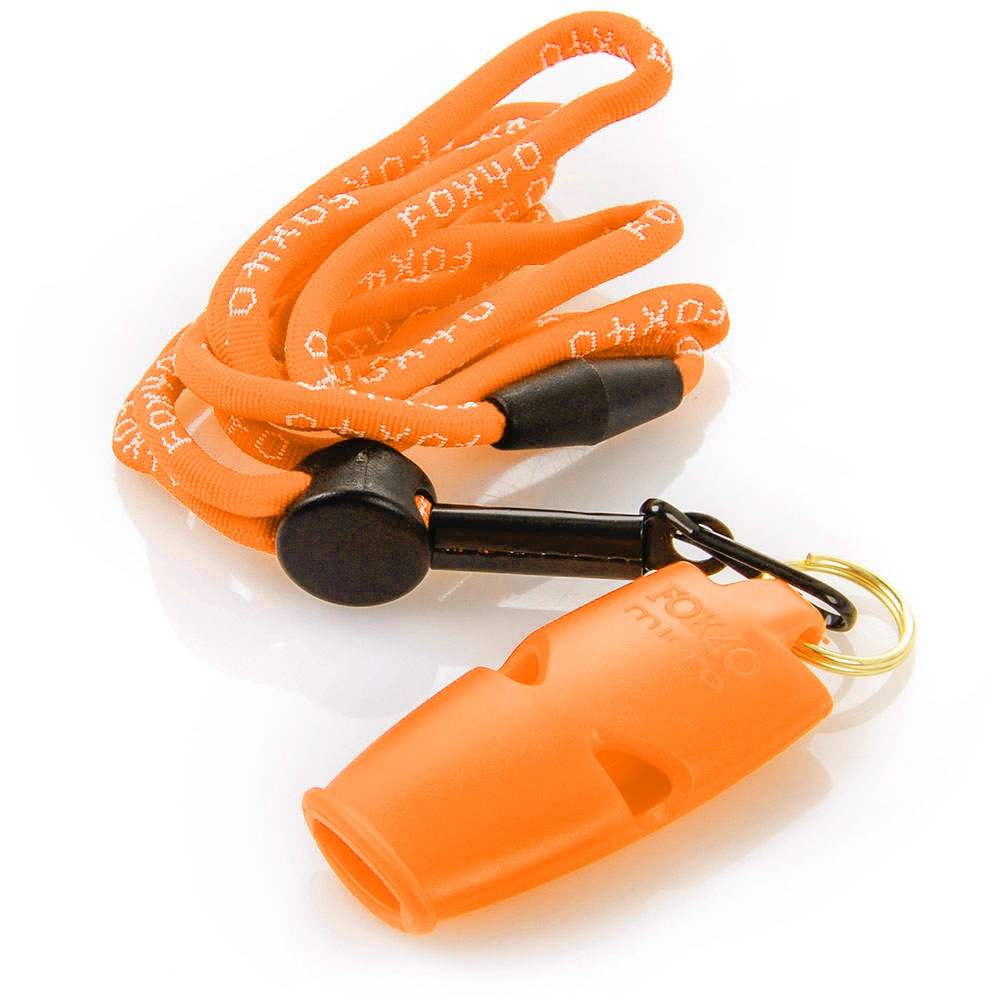 2-Pack Fox 40 Micro 3-Chamber Pealess Whistle with Lanyard Blue