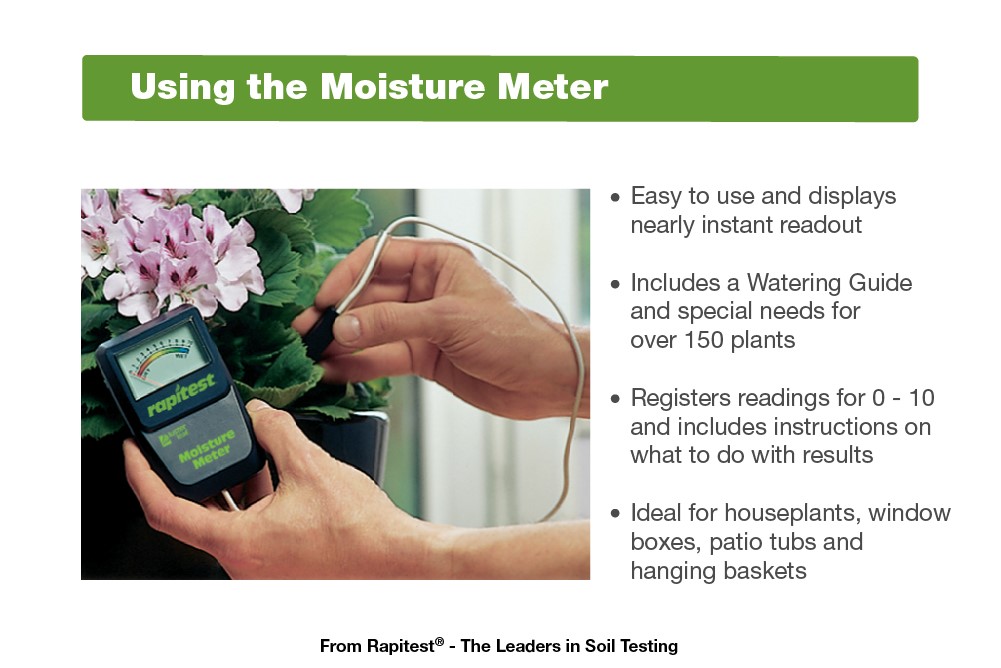 Luster Leaf 1820 Rapitest Garden Plant Flower Soil Moisture Meter