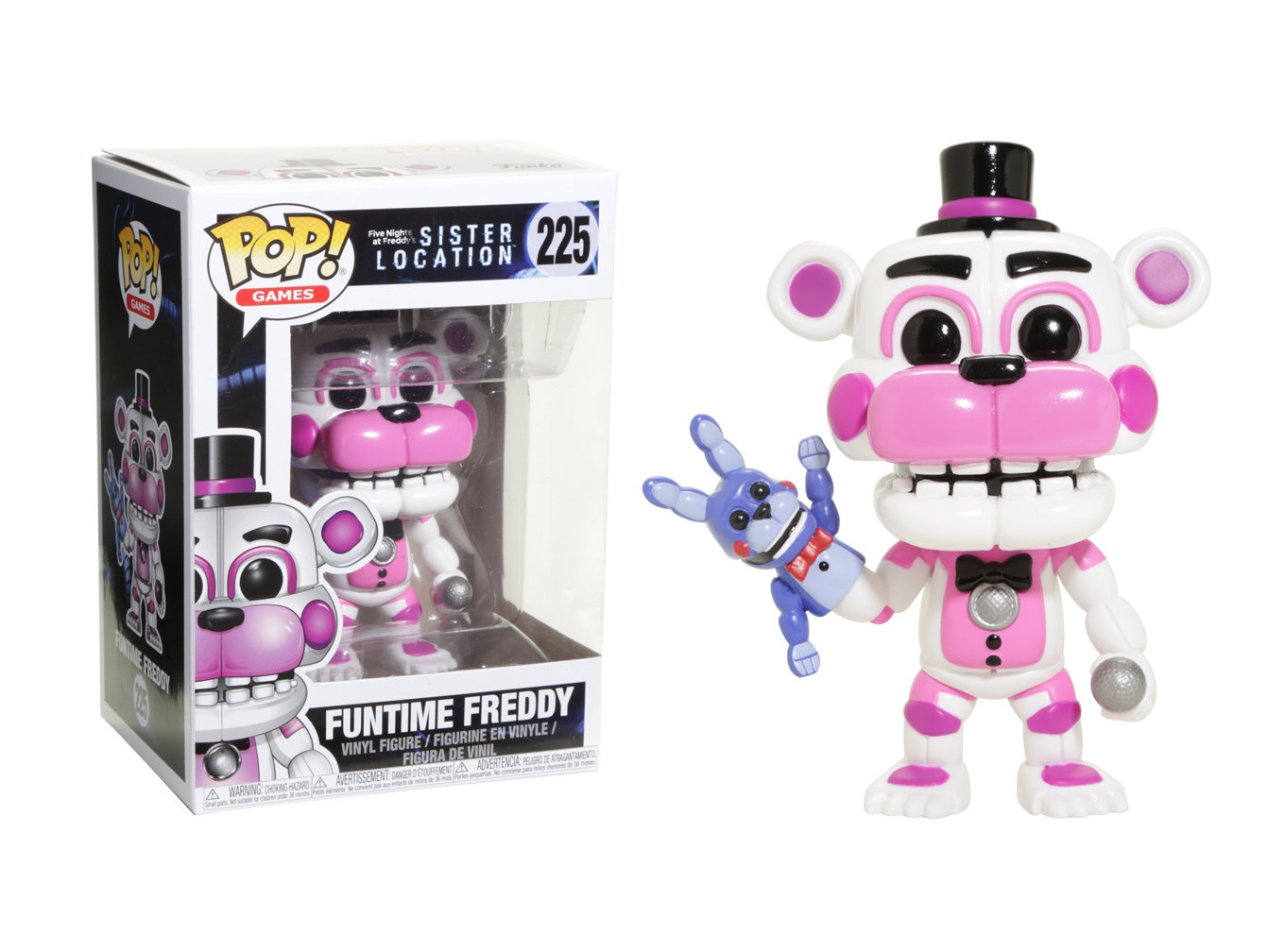 Funko 13730 Pop Vinyl Games Fnaf Sister Location Figure 3.75 In Funtime Freddy