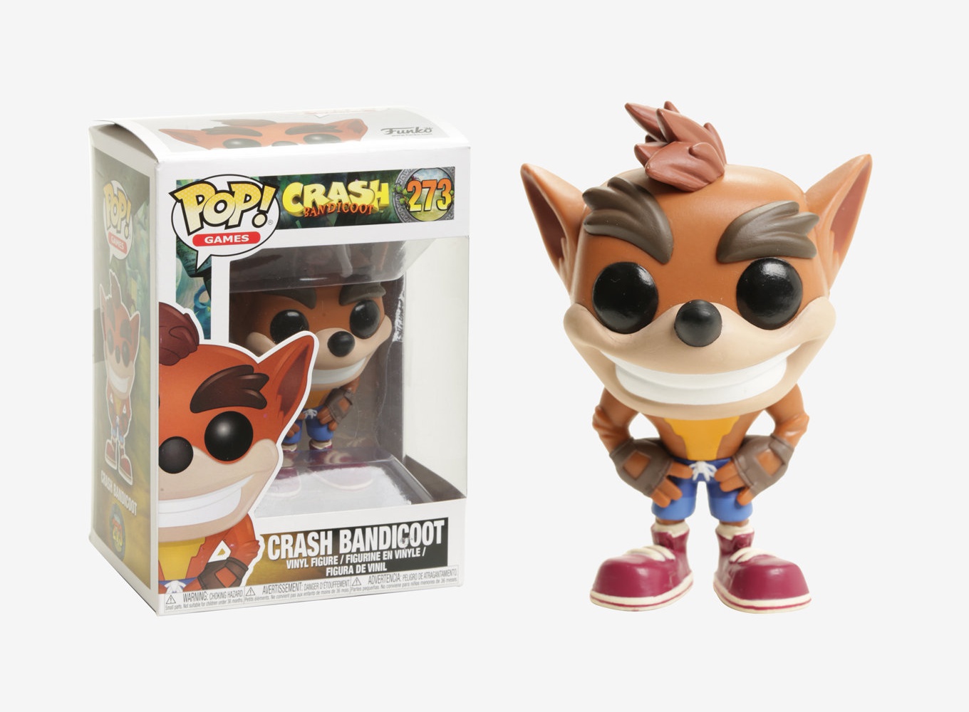 Crash Bandicoot Crash Bandicoot Vinyl Figure Item #25653 Funko Pop Games